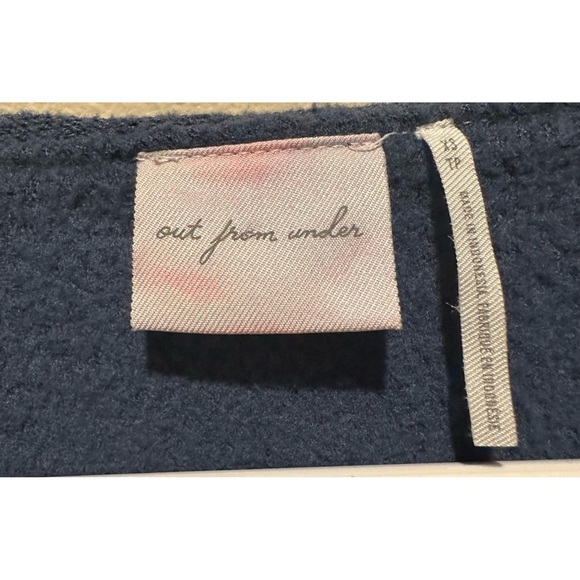 Out From Under Women’s Long Sleeve Wrap Crop Top Size XS‎ - Navy - Picture 2 of 5